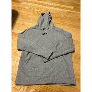 Unisex Gray Under Armour Pullover Hoodie